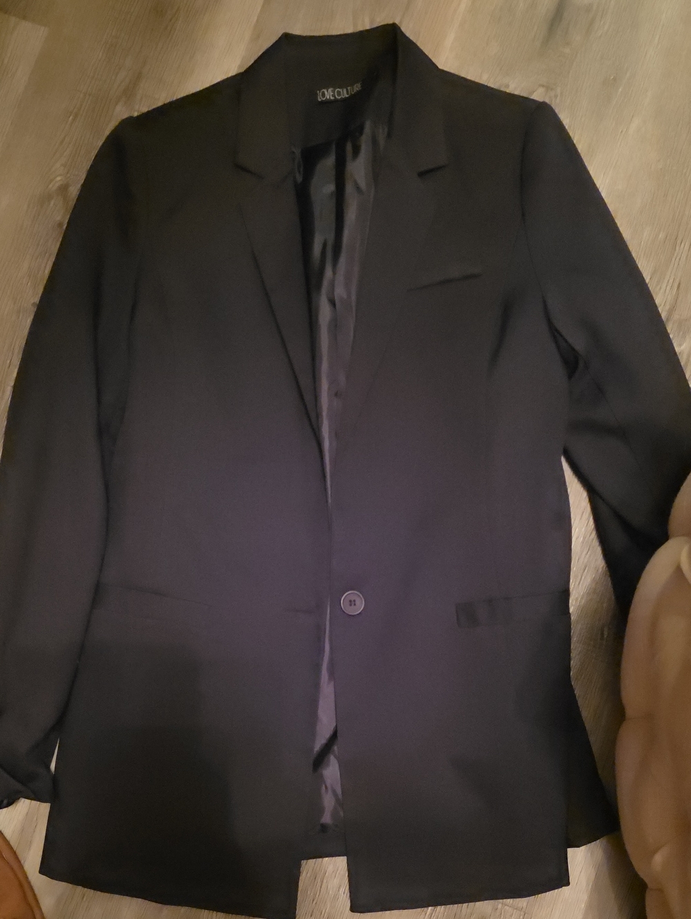 Black Single-Button Blazer